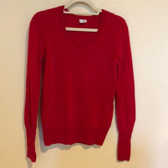 Halogen Sweaters - Red Cashmere Sweater